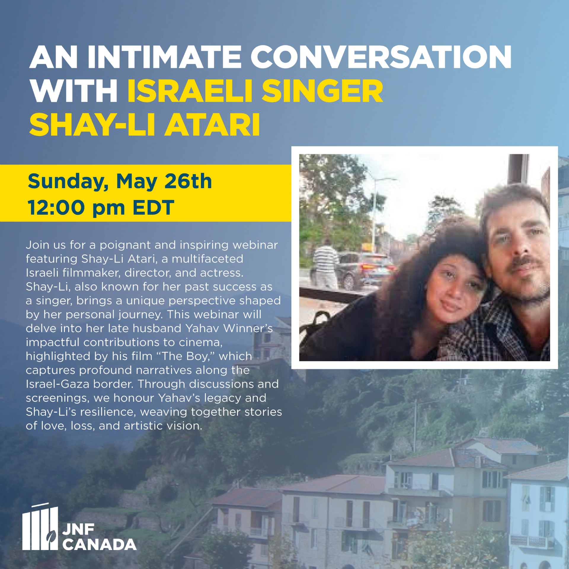 Webinar with Israel Singer Shay-Li Atari Webinar with Israel Singer Shay-Li Atari